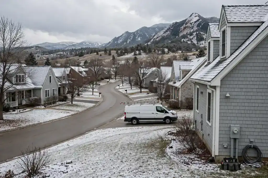 Boulder, CO — the metro skyline and landscape
