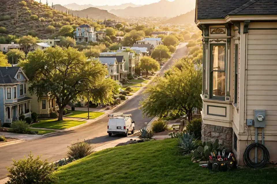Phoenix, AZ — the metro skyline and landscape