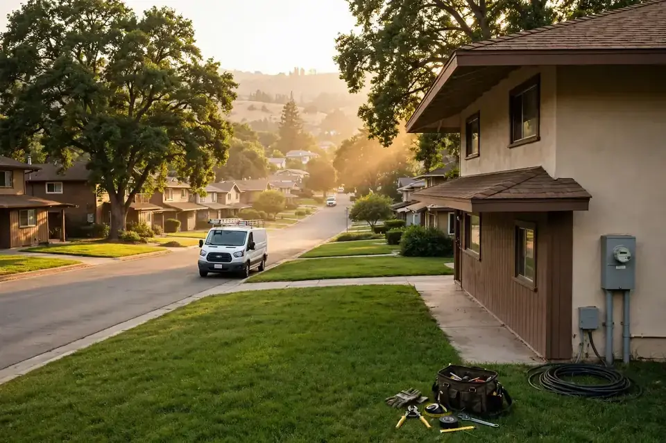 Redding, CA — the metro skyline and landscape